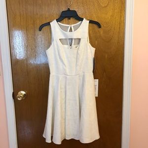 NWT XOXO White/Ivory Dress (Size 0)